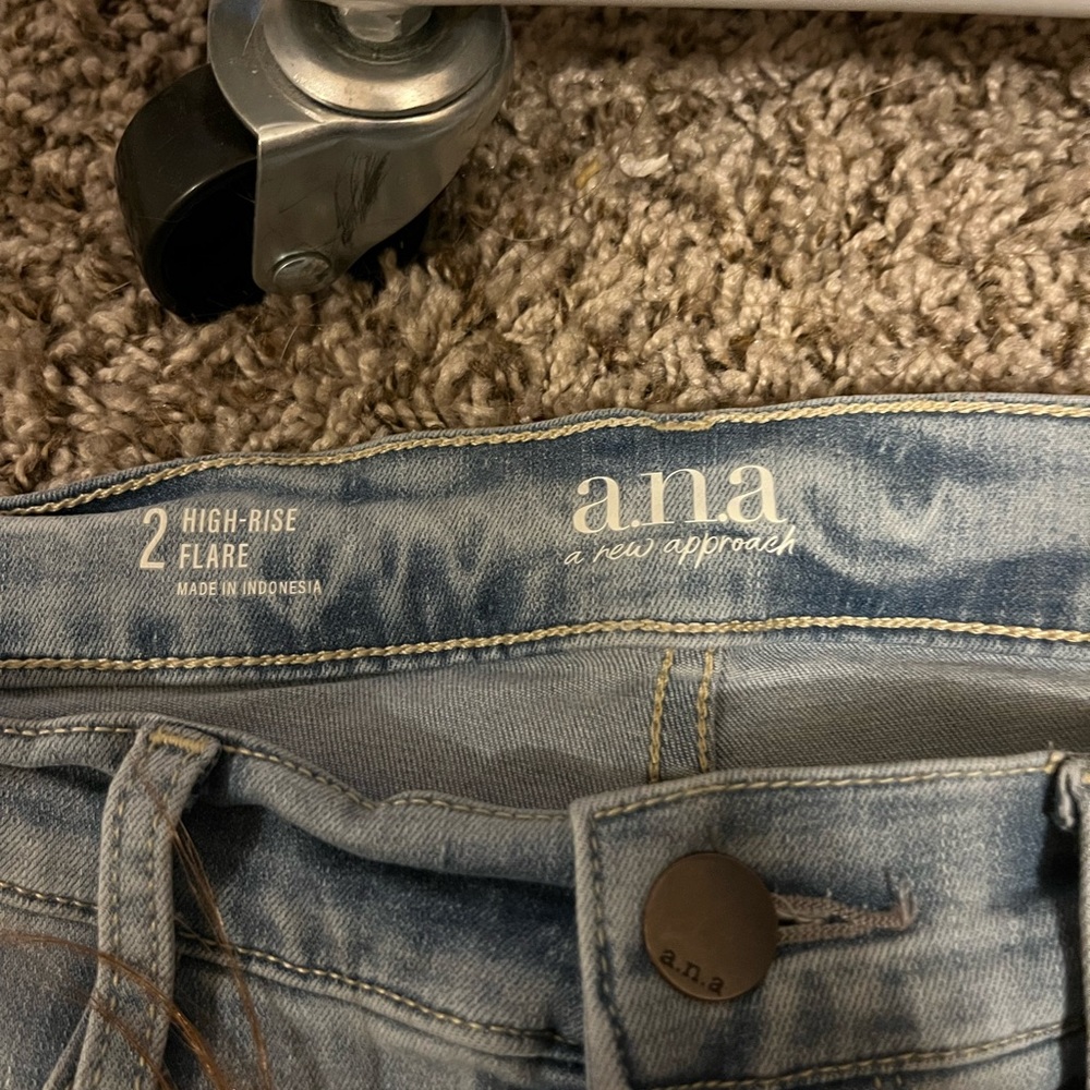 Blue flare jeans